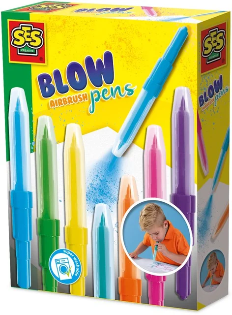 SES Creative Blow Airbrush Pens 7 kleuren