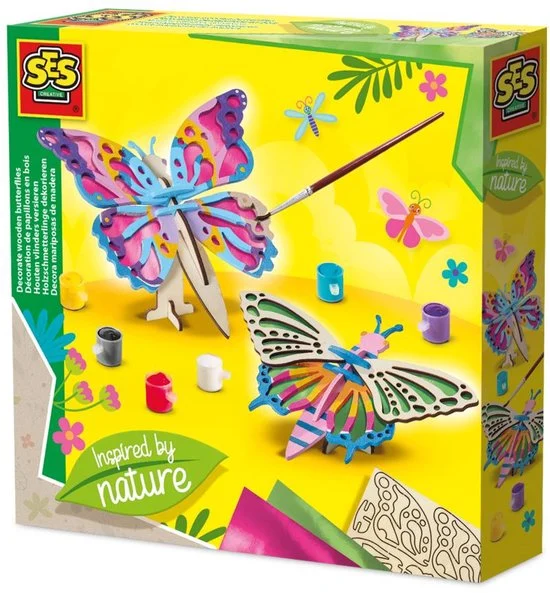 SES Creative Houten vlinders versieren