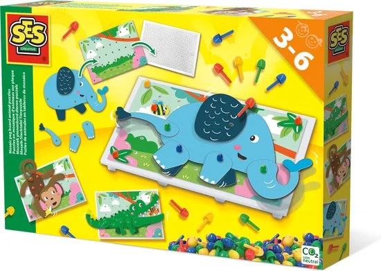 SES Creative Mozaïek pinnenbord dieren