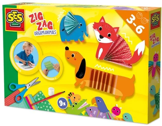 SES Creative Zigzag origami dieren